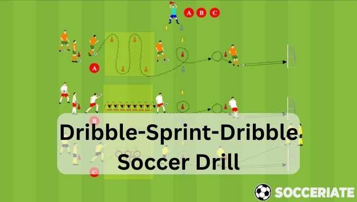 dribble sprint dribble soccer drill